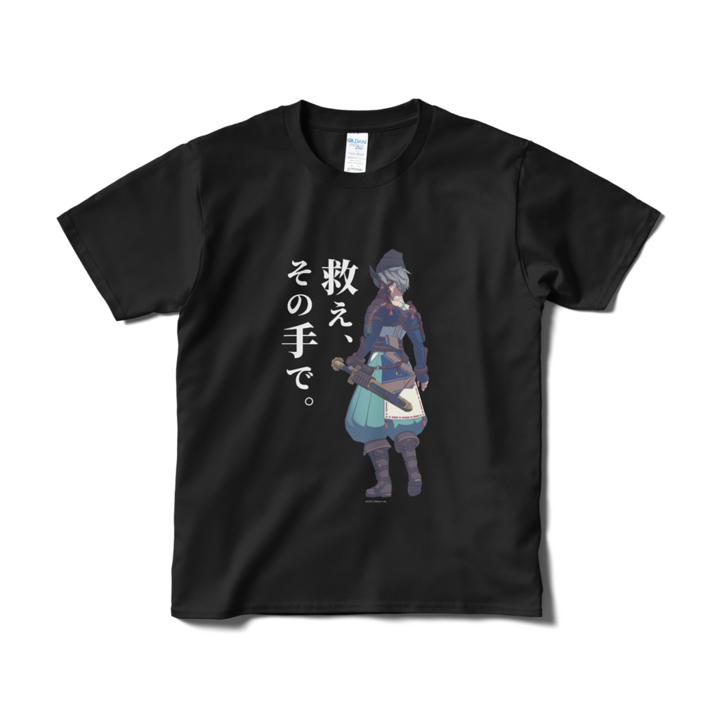 『オノゴロ物語』救え－マサタケ（B）Tシャツ[黒]