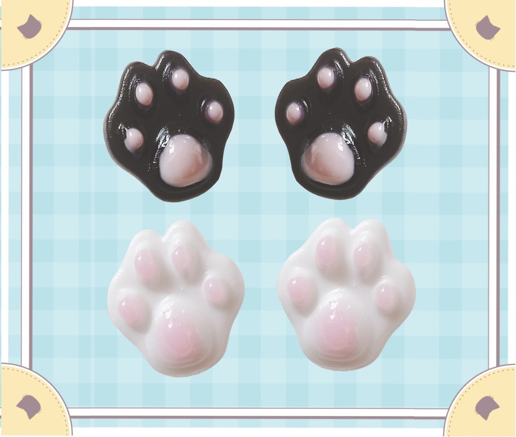 肉球のノンホールピアス