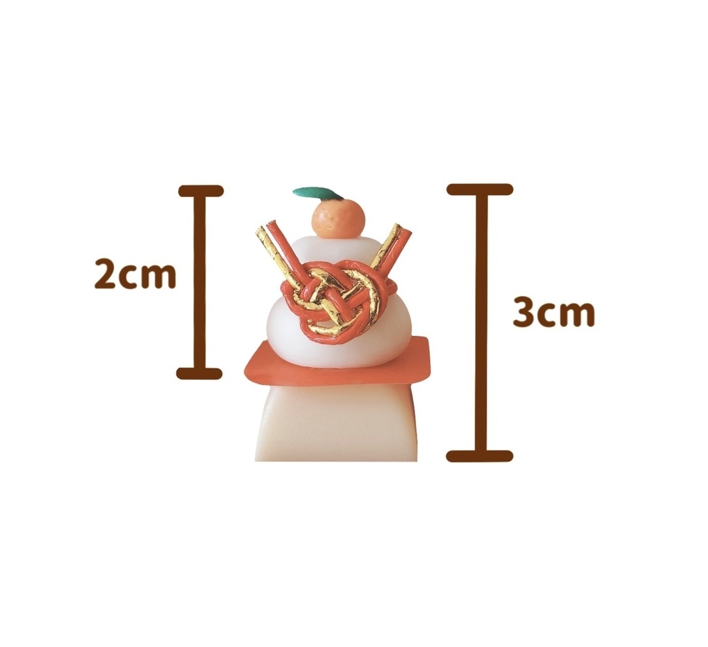 鏡餅キーキャップ ( 中 )