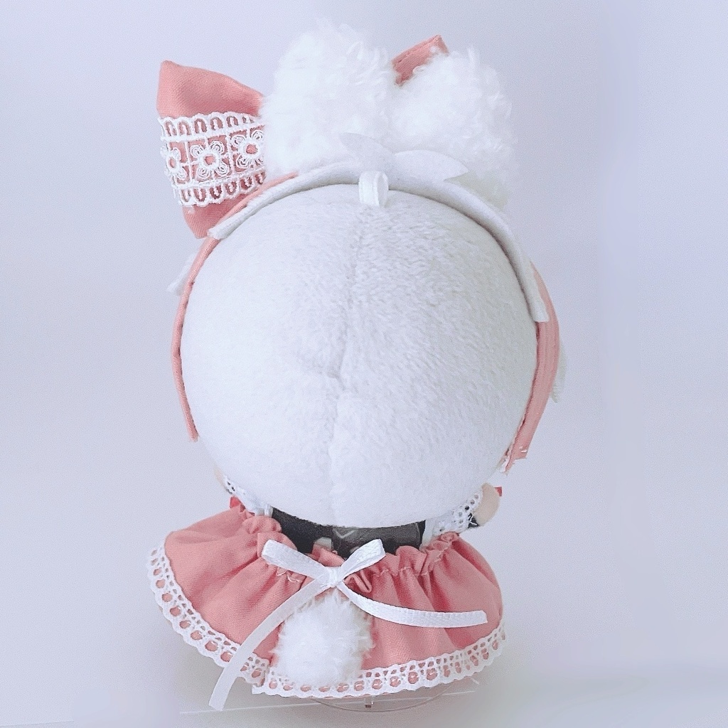 【6色】ぬい服/10~12cm(ちびぐるみサイズ)/うさ耳付きメイド服