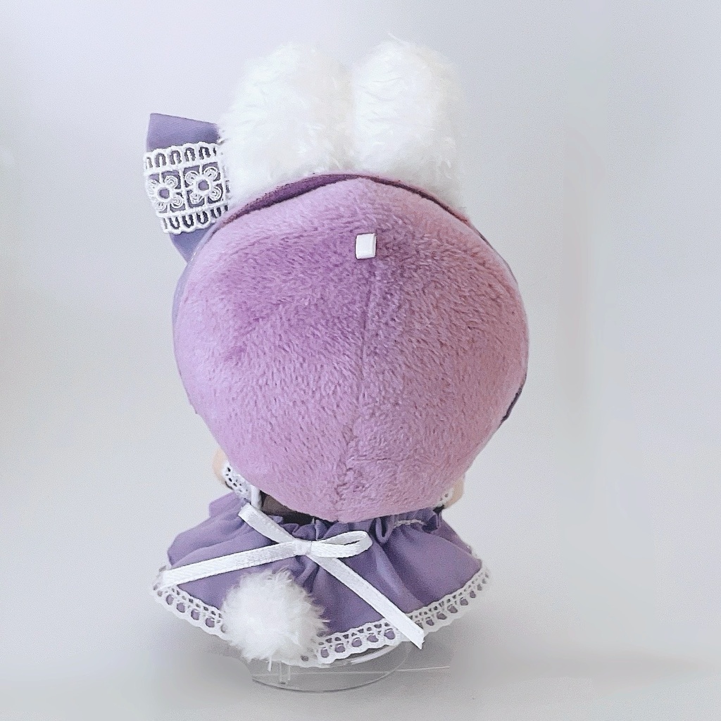 【6色】ぬい服/10~12cm(ちびぐるみサイズ)/うさ耳付きメイド服