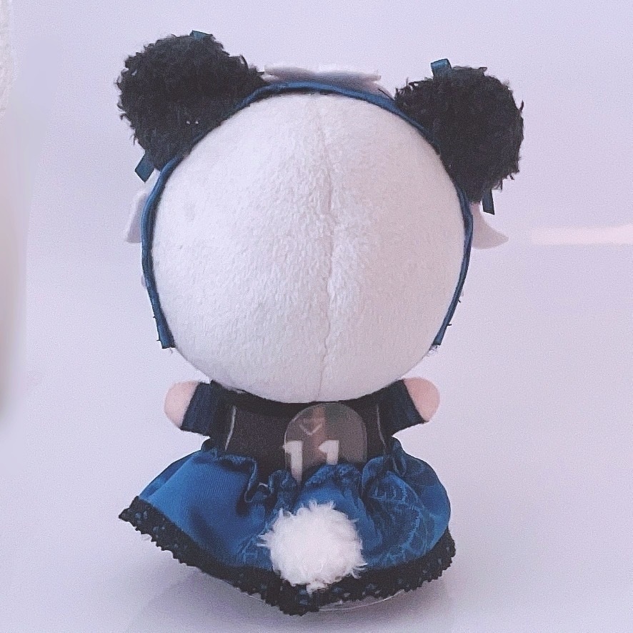 【6色】ぬい服/ちびぐるみサイズ/パンダ耳チャイナドレス/10-12cm/チャイナ服