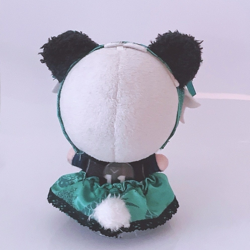 【6色】ぬい服/ちびぐるみサイズ/パンダ耳チャイナドレス/10-12cm/チャイナ服