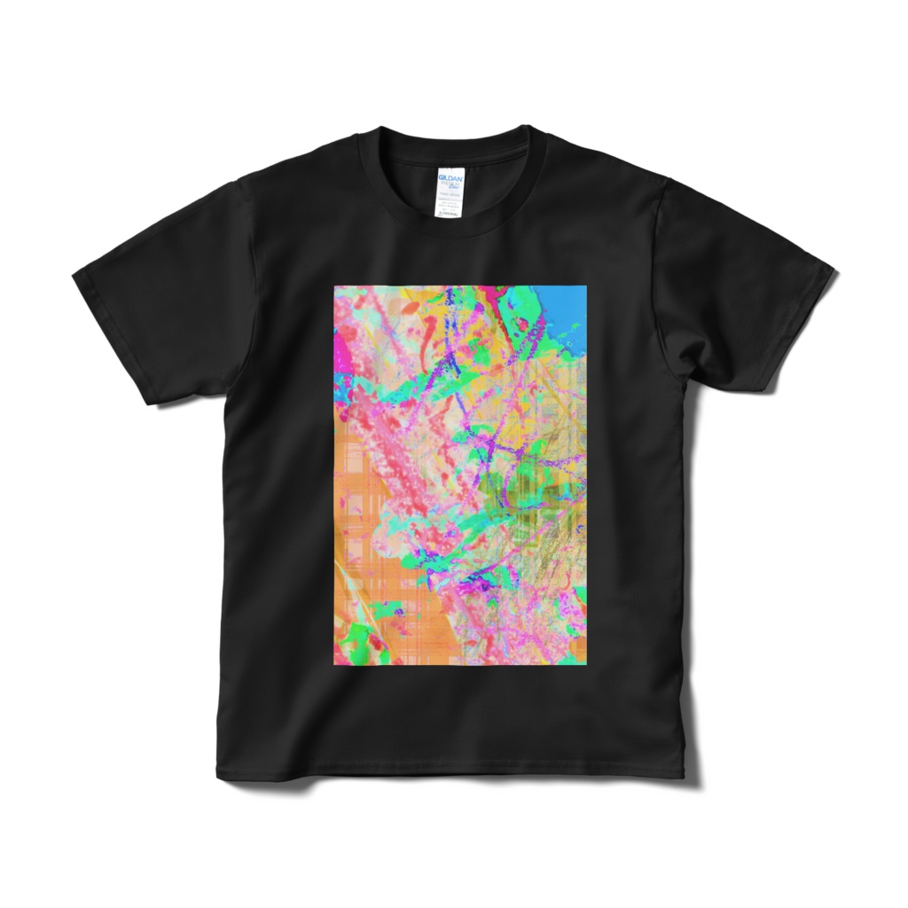 Tシャツ colorful ブラック