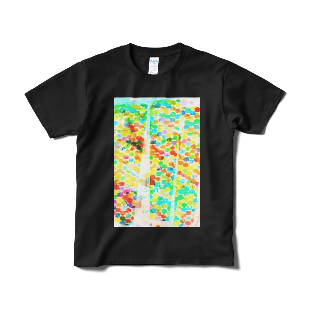 Tシャツ stream of water ブラック