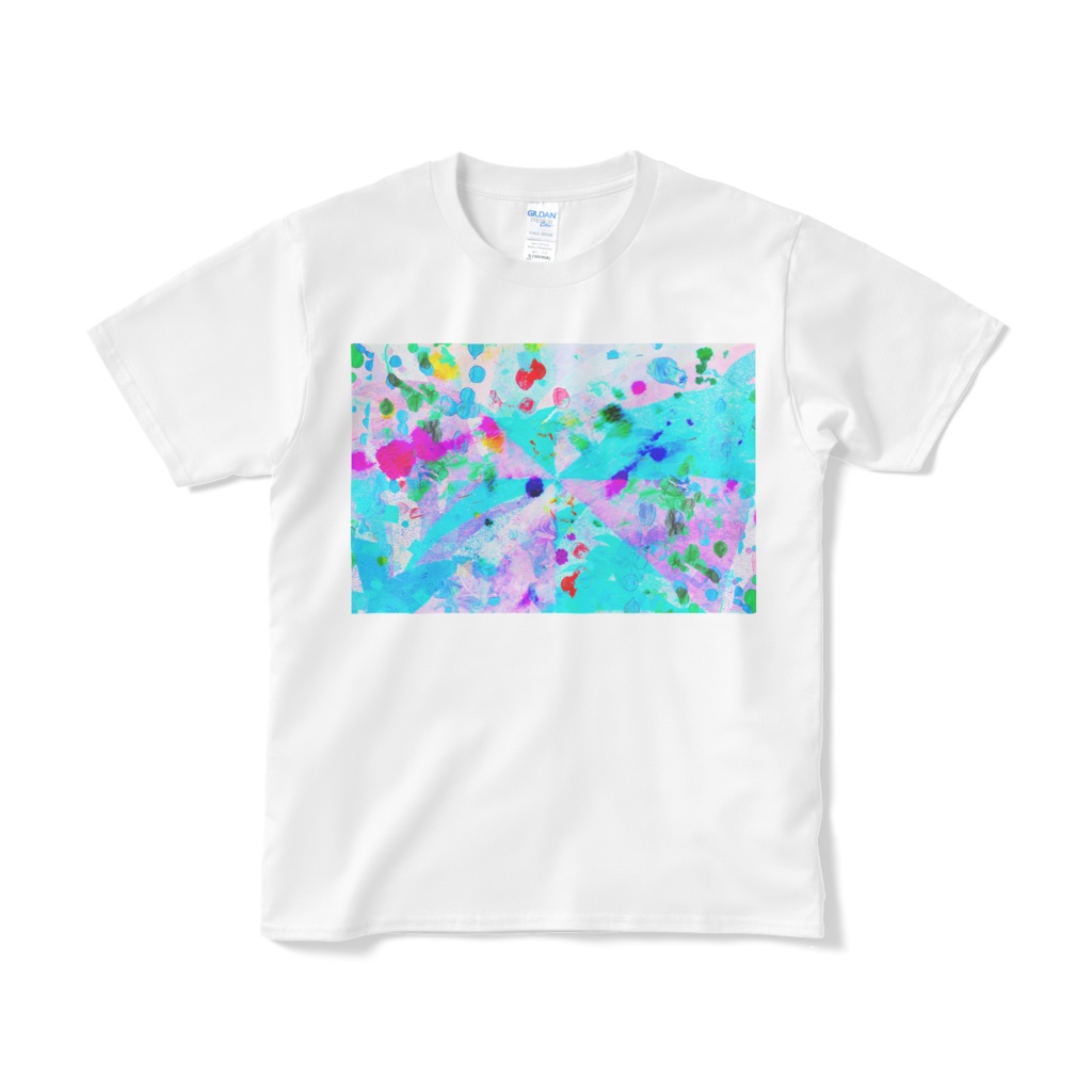 Tシャツ　dancing particle　ホワイト