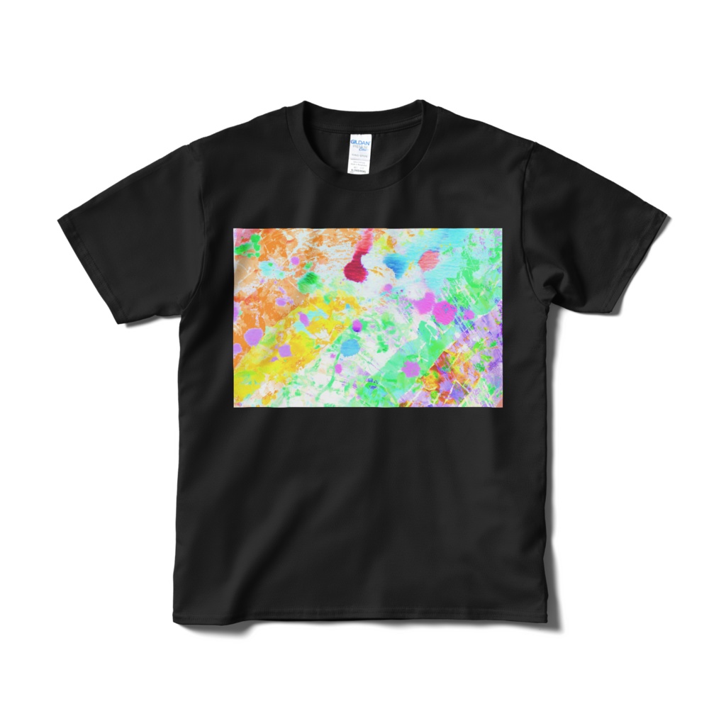 Tシャツ　gradation   ブラック