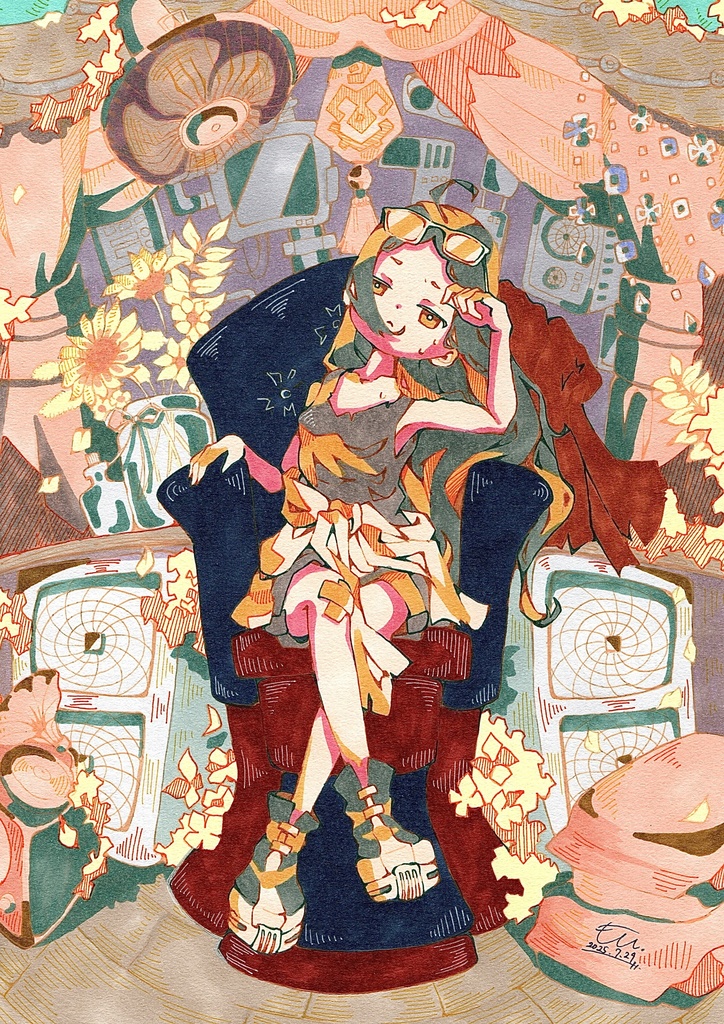 【原画】「ガラクタ屋の店主」