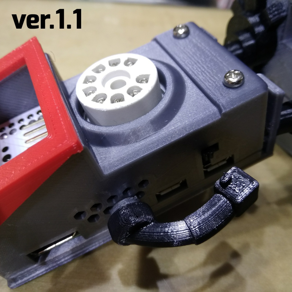 ラズパイゼロ用「Tube-Man 0+」ケース 基本パーツ(STLデータ)