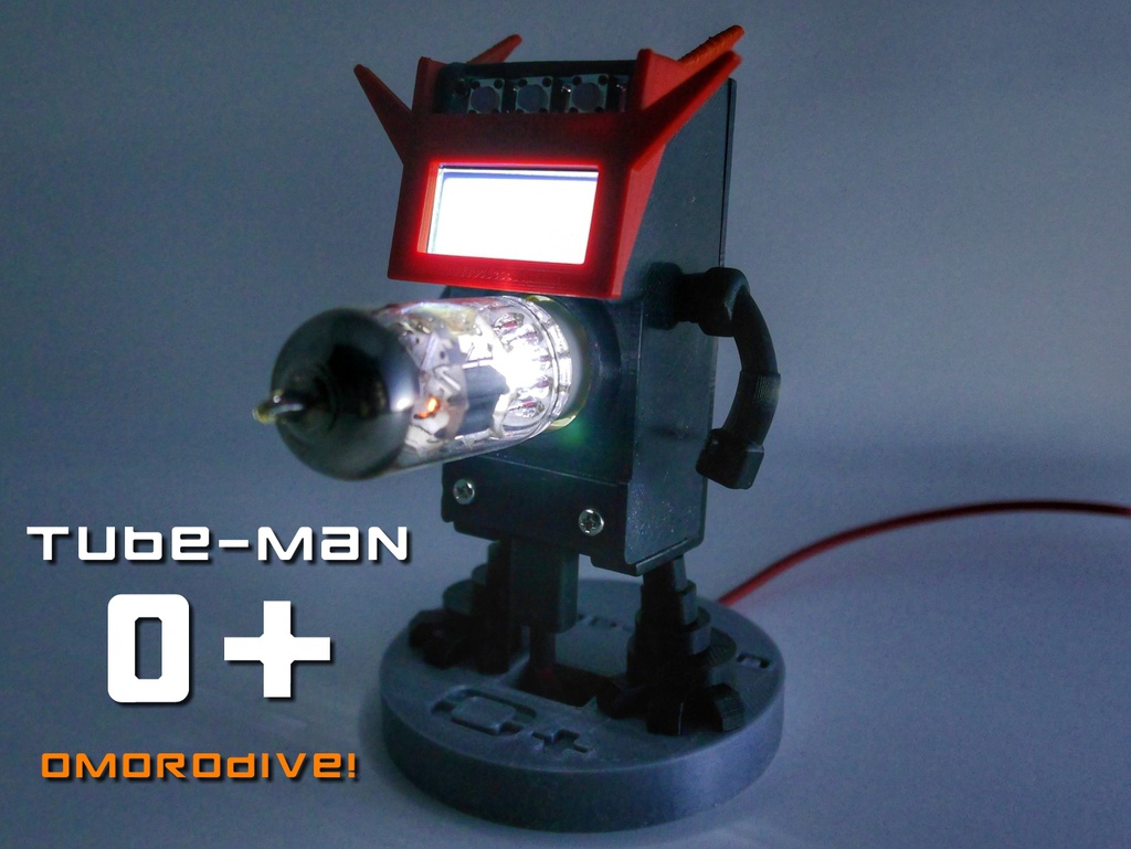 ラズパイゼロ用「Tube-Man 0+」ケース カスタムパーツ vol.1（STLデータ）
