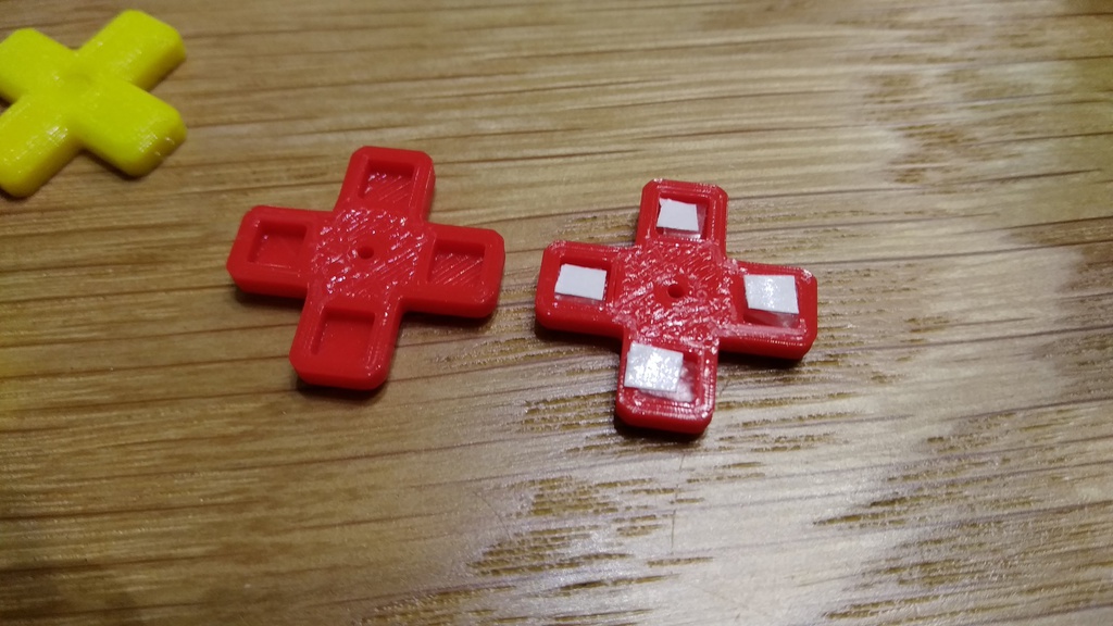 HyperKeyboardPI&Mahjong Pi用十字キー&スティック(STLデータ)