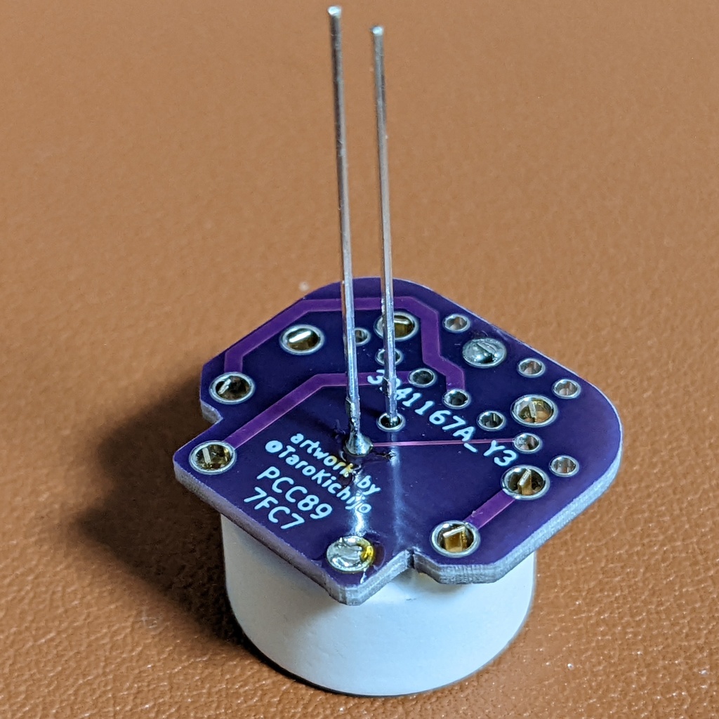 NosPiDAC Tube MT/MTa用 PCC89真空管下駄 実験基板(基板のみ)