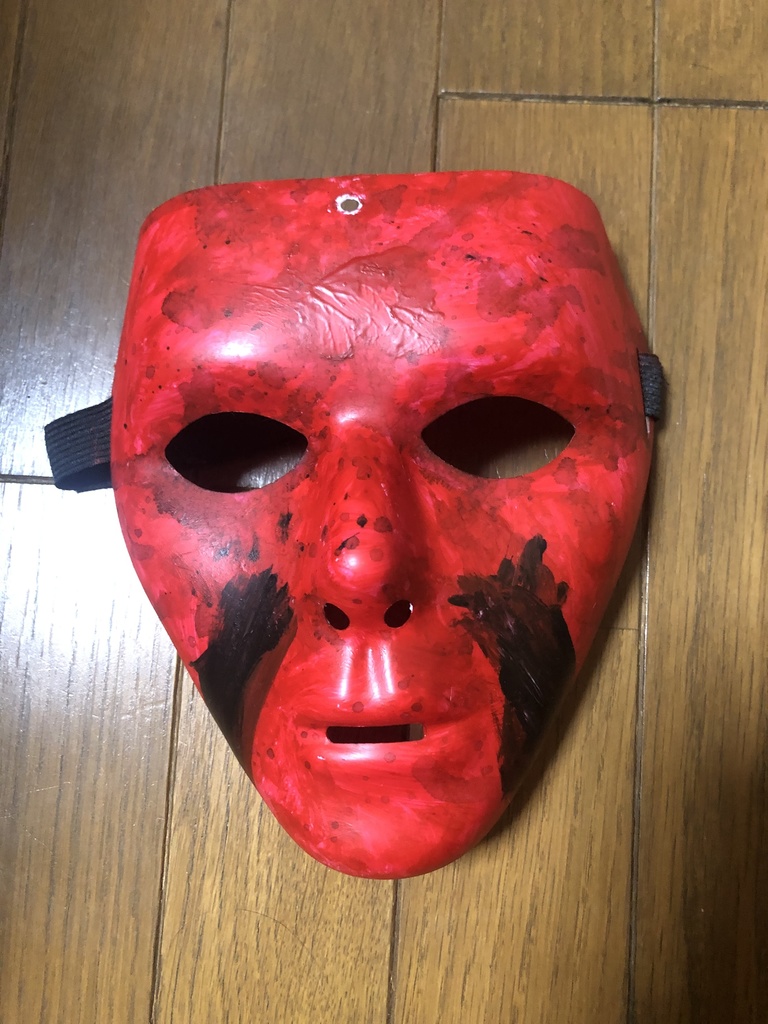 横浜ゴーストのオリジナルホラーマスク(ステッカー&お化け屋敷500円割引券セット)