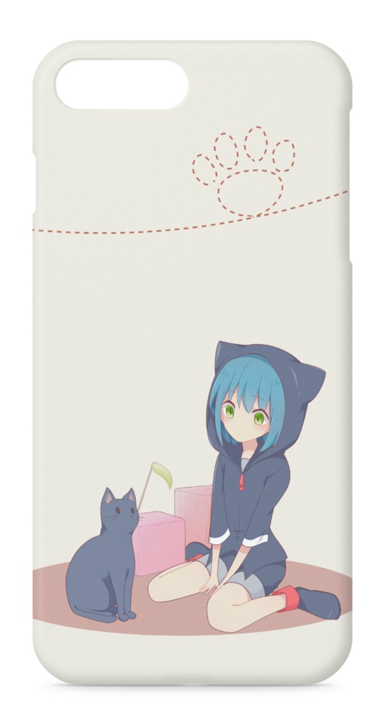 黒猫スマホケース