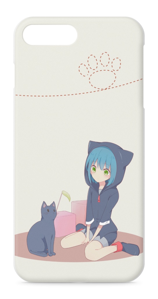 黒猫スマホケース