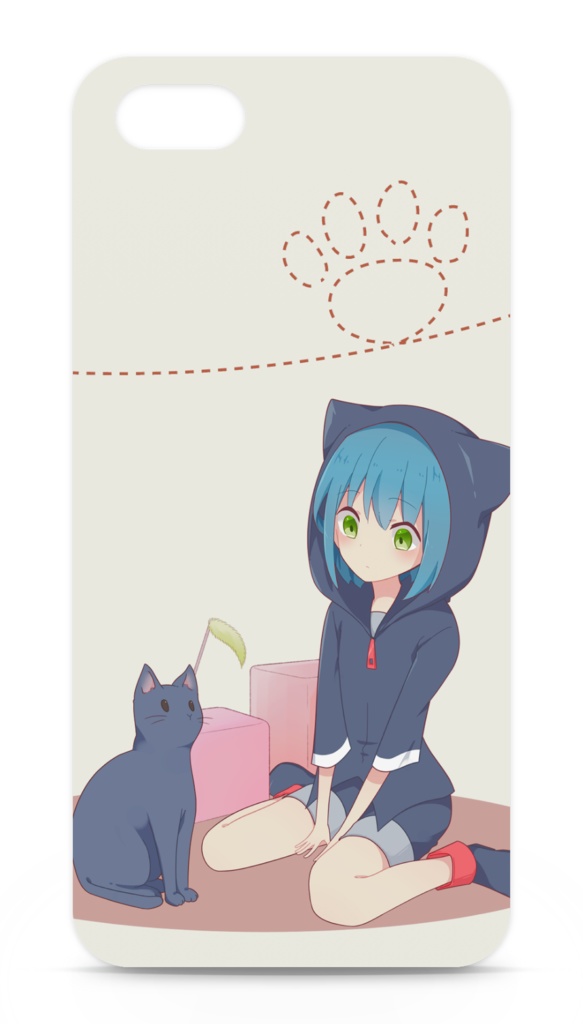 黒猫スマホケース