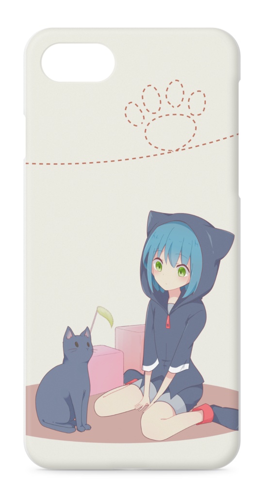 黒猫スマホケース