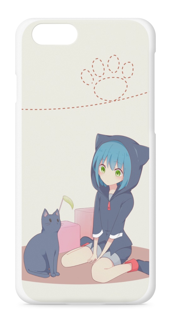 黒猫スマホケース