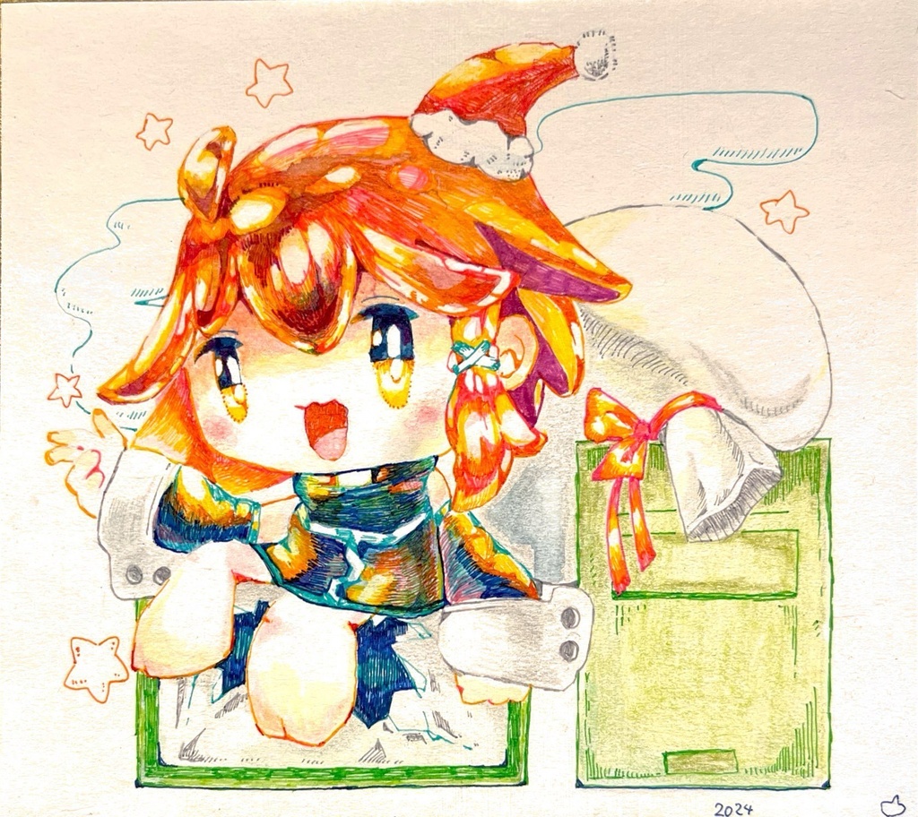 サンタ色紙ペルソナレイン