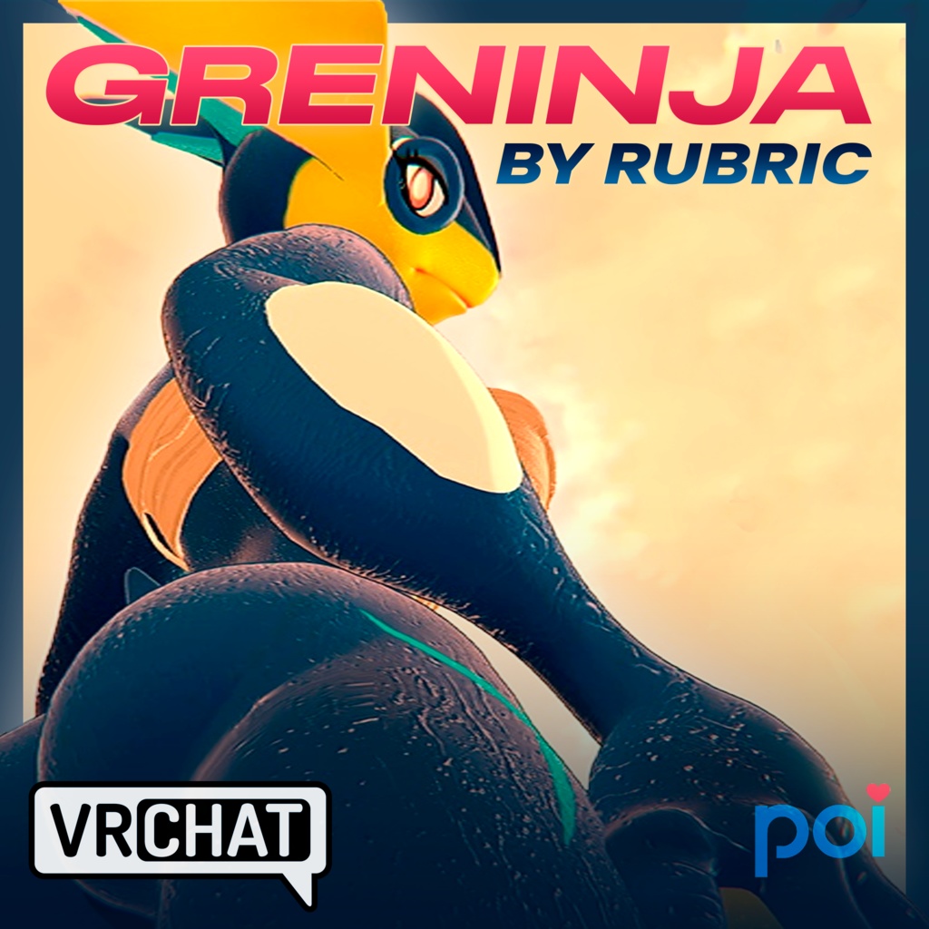 Greninja - ゲッコウガ (VrChat-Avatar)