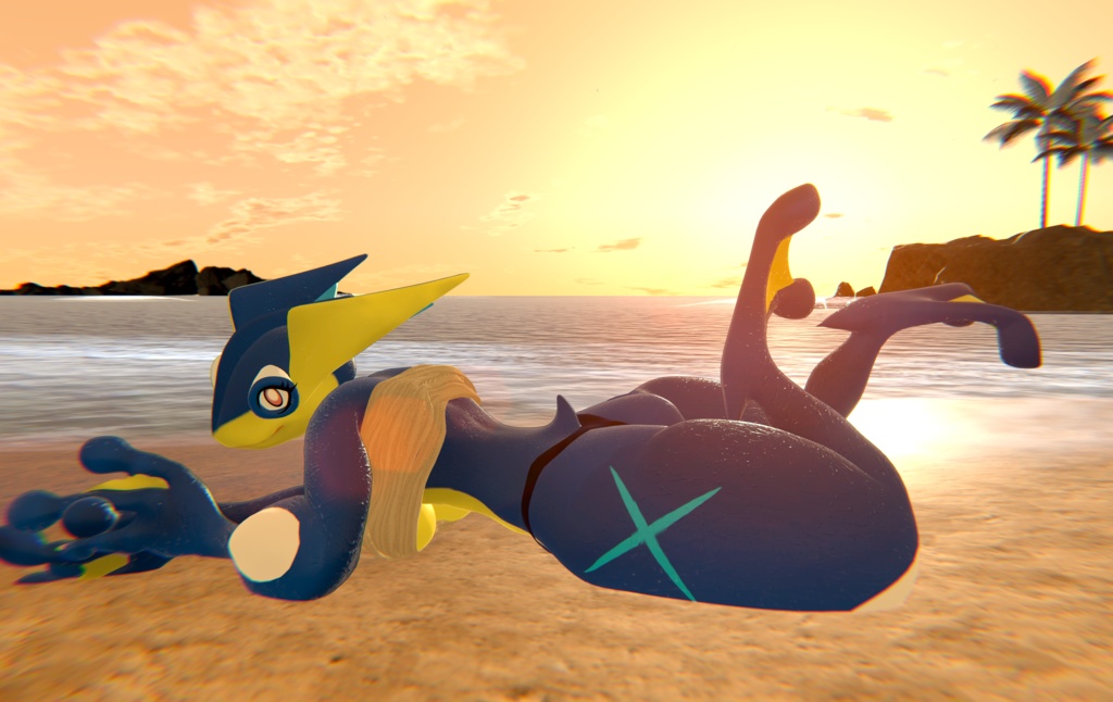 Greninja - ゲッコウガ (VrChat-Avatar)