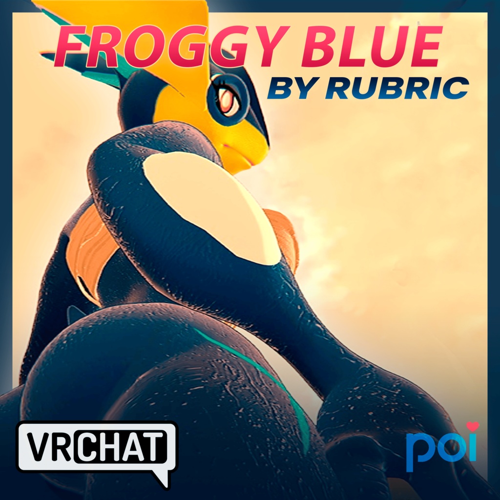Froggy Blue - ゲッコウガ [VR-Chat avatar]