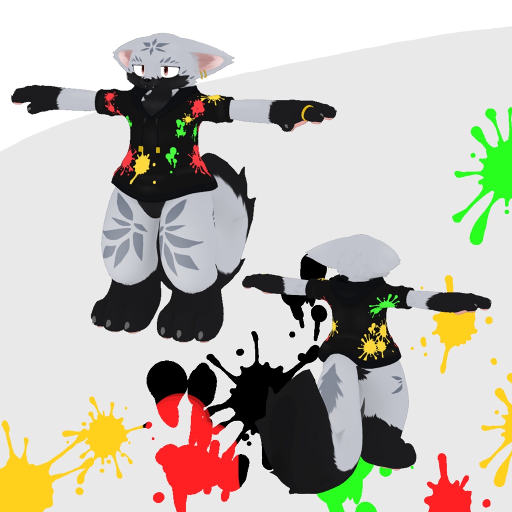 【オリジナル3Dモデル】光夜(Kouya)