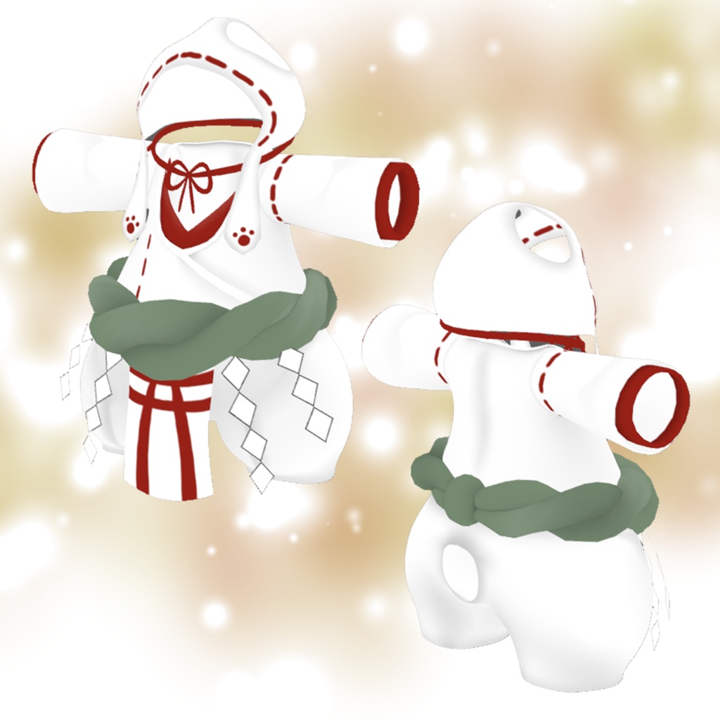 巫女服風衣装(フラット専用服)