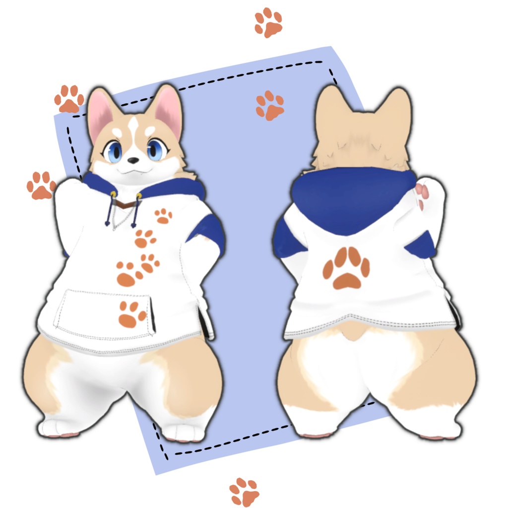 【オリジナル3Dモデル】トト(Toto)