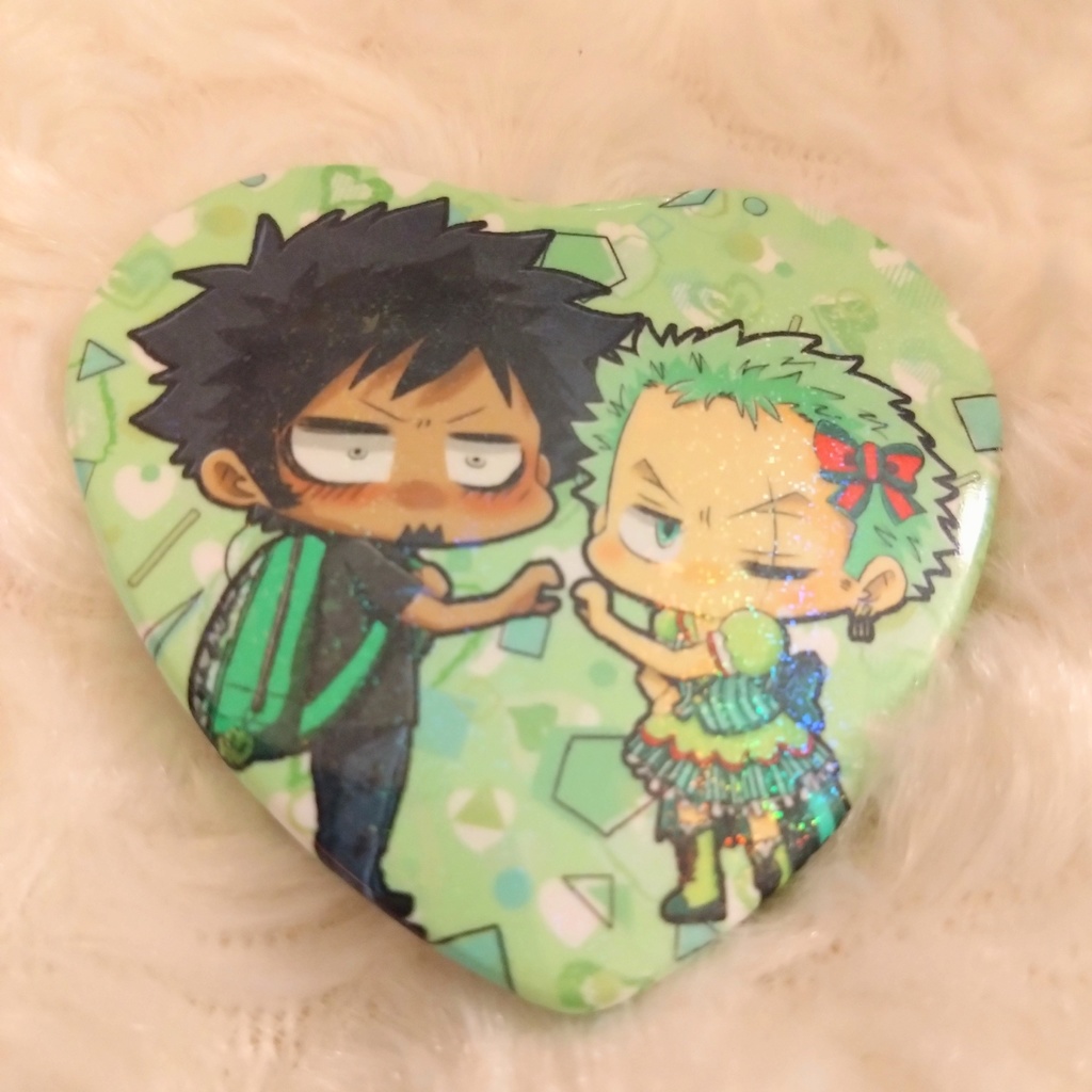 ヲタファル×ドルゾハート缶バッジ