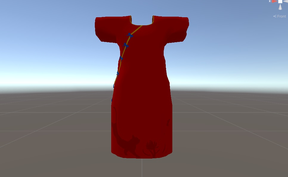 キプフェル用チーパオ風Tシャツ【MA対応済み】