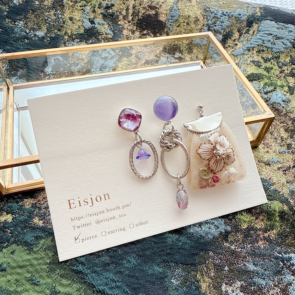 交渉部　アシンメトリー3点セットピアス・イヤリング