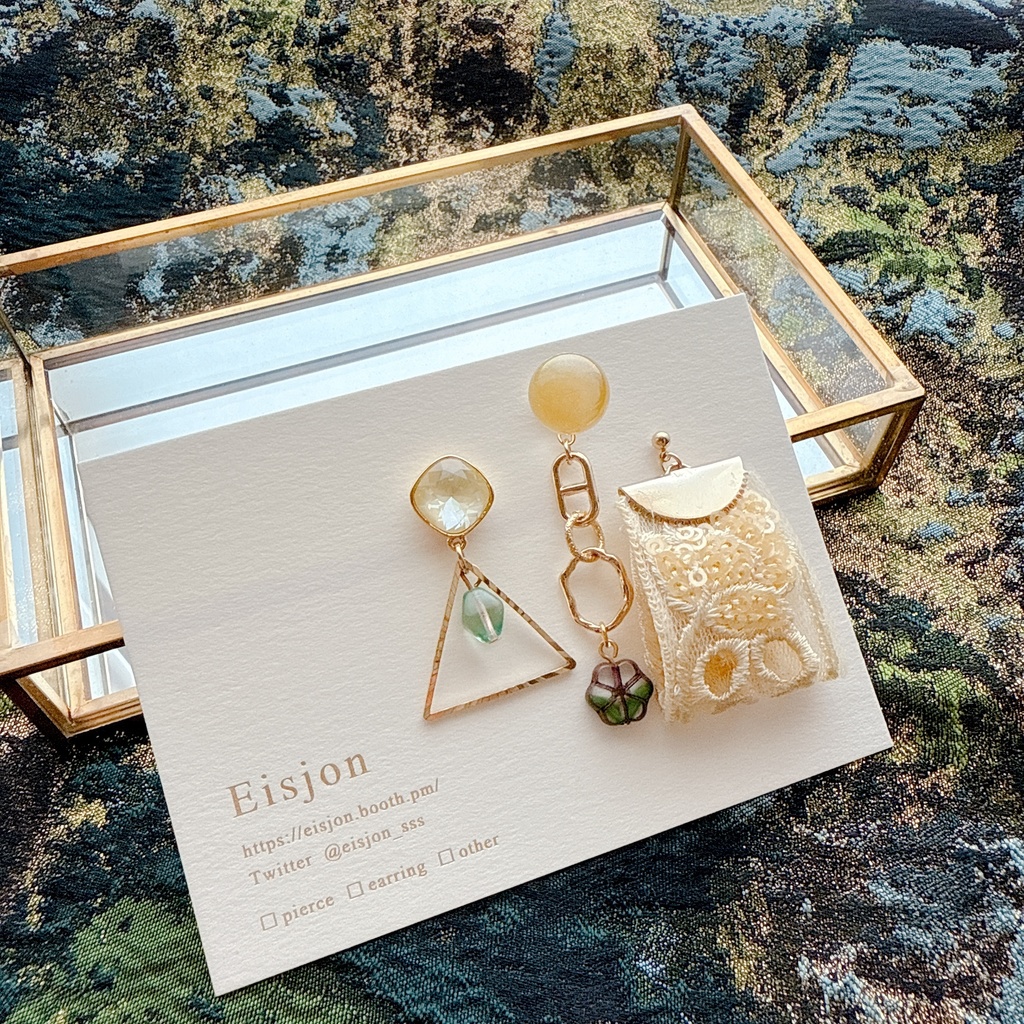 管理部　アシンメトリー3点セットピアス・イヤリング