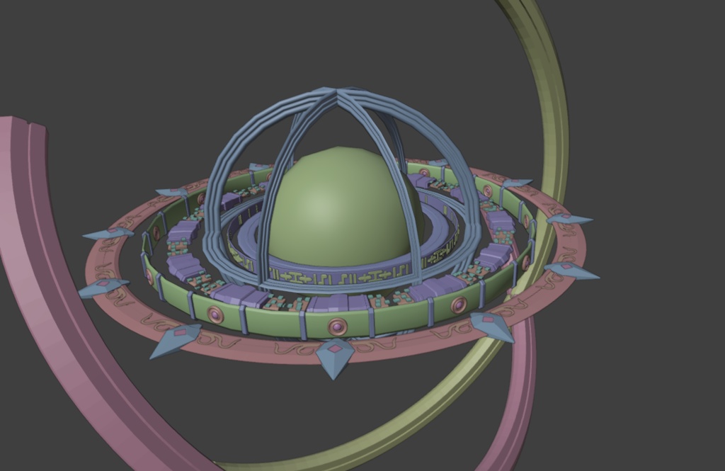 「VRC」ArmillarySphere_earrings ー自転と揺れのあるピアスー