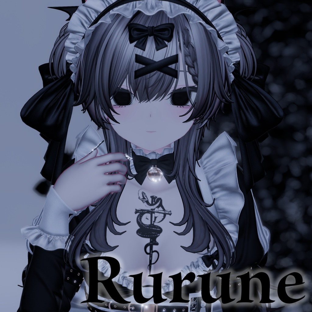 【10アバター対応】Nailed Serpent Tattoo