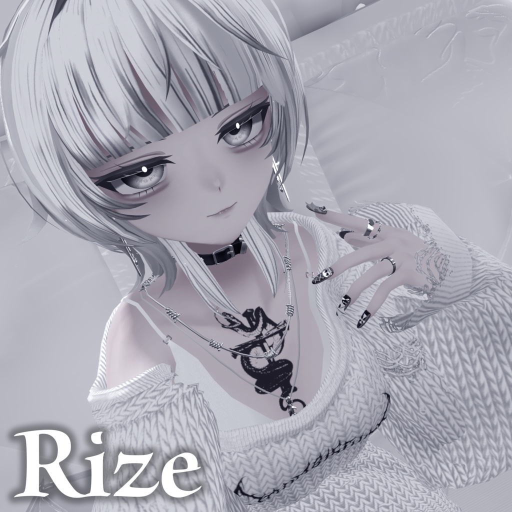 【10アバター対応】Nailed Serpent Tattoo