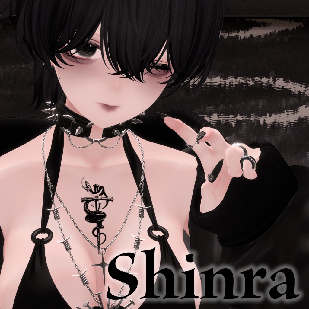 【10アバター対応】Nailed Serpent Tattoo