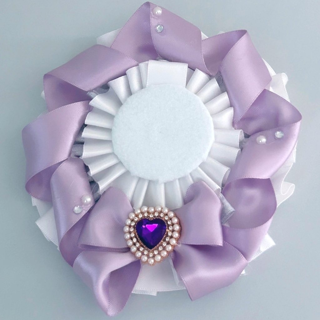 純白ケーキロゼット(グリーン/イエロー/ピンク/パープル/ブルー/ブラック)