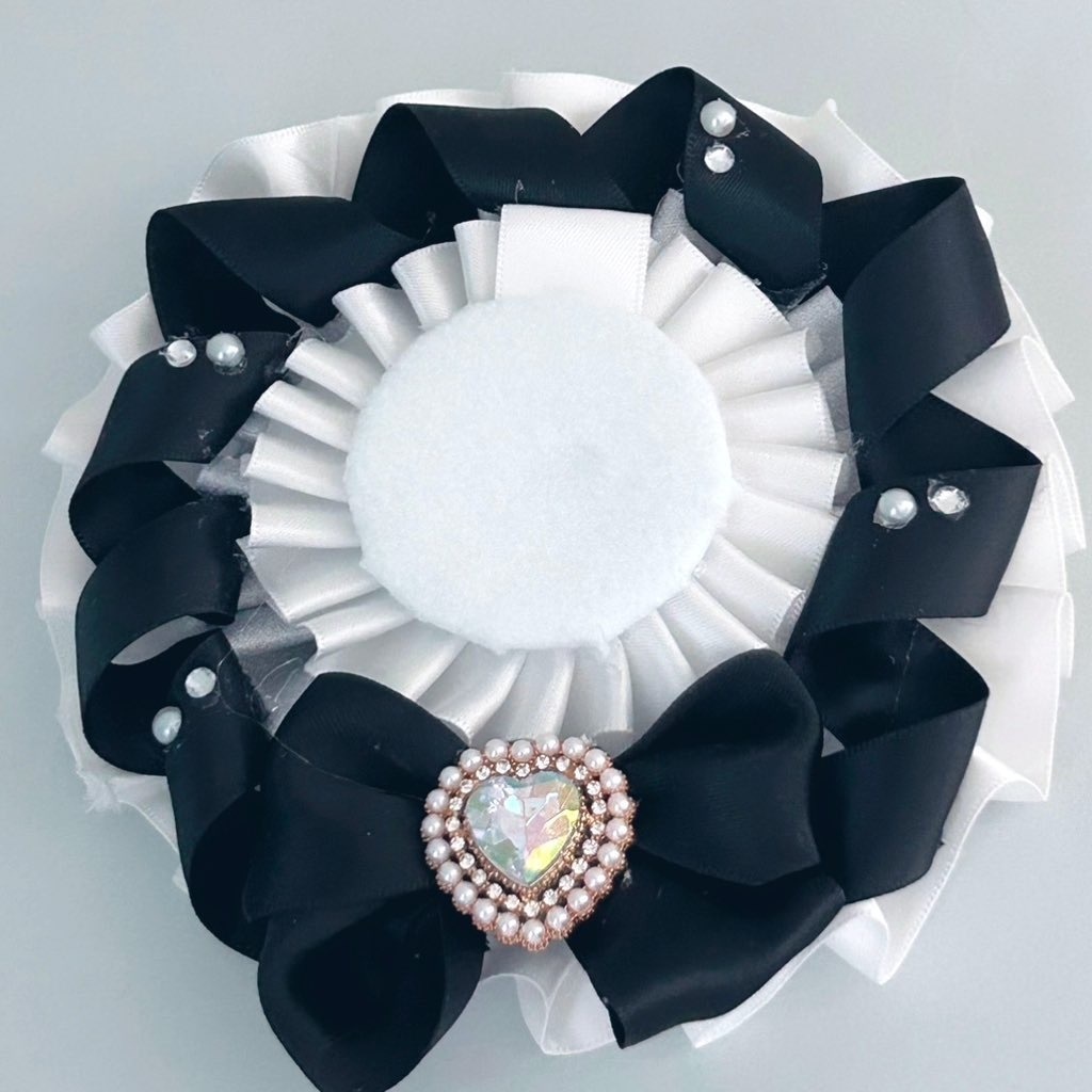 純白ケーキロゼット(グリーン/イエロー/ピンク/パープル/ブルー/ブラック)