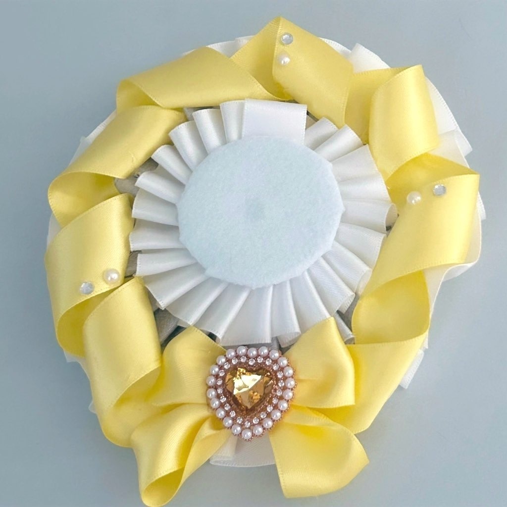 純白ケーキロゼット(グリーン/イエロー/ピンク/パープル/ブルー/ブラック)