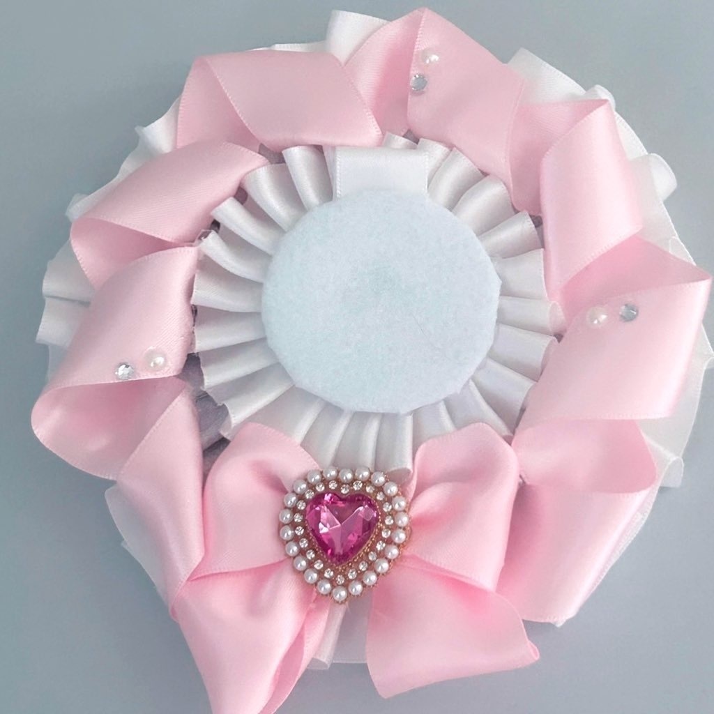 純白ケーキロゼット(グリーン/イエロー/ピンク/パープル/ブルー/ブラック)