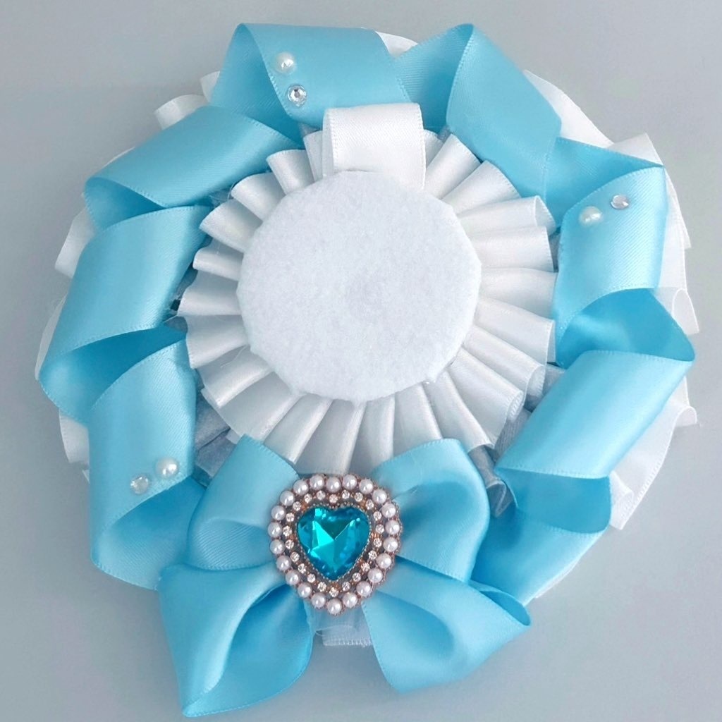 純白ケーキロゼット(グリーン/イエロー/ピンク/パープル/ブルー/ブラック)