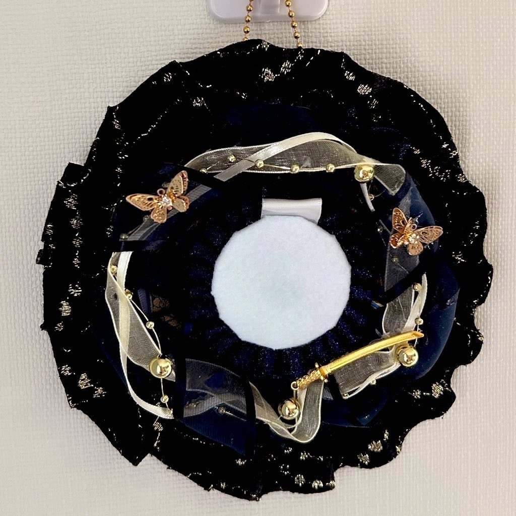 和風ロゼット(レッド/パープル/グリーン/ネイビー)