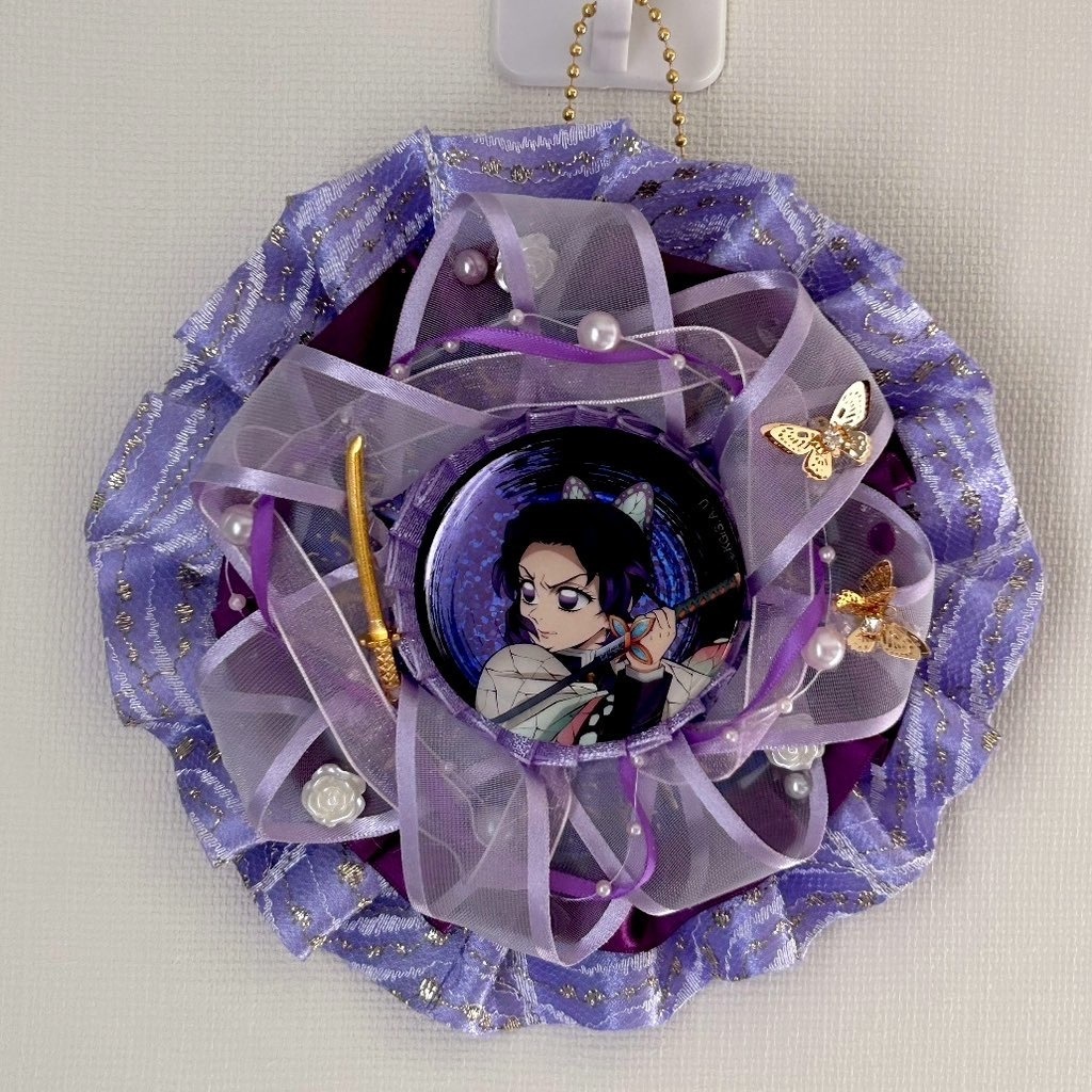 和風ロゼット(レッド/パープル/グリーン/ネイビー)