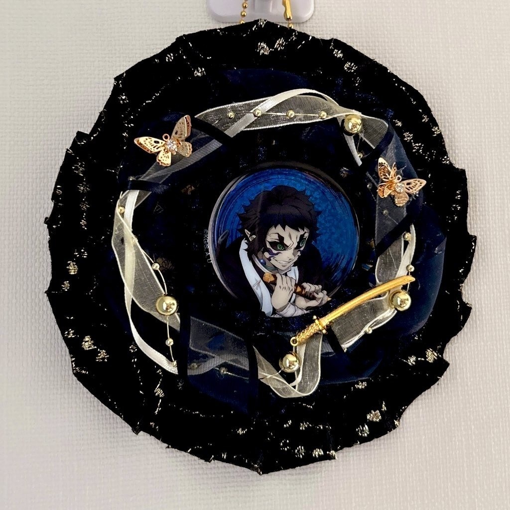 和風ロゼット(レッド/パープル/グリーン/ネイビー)