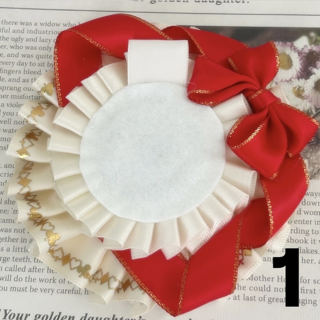 白/レインボー ロゼット