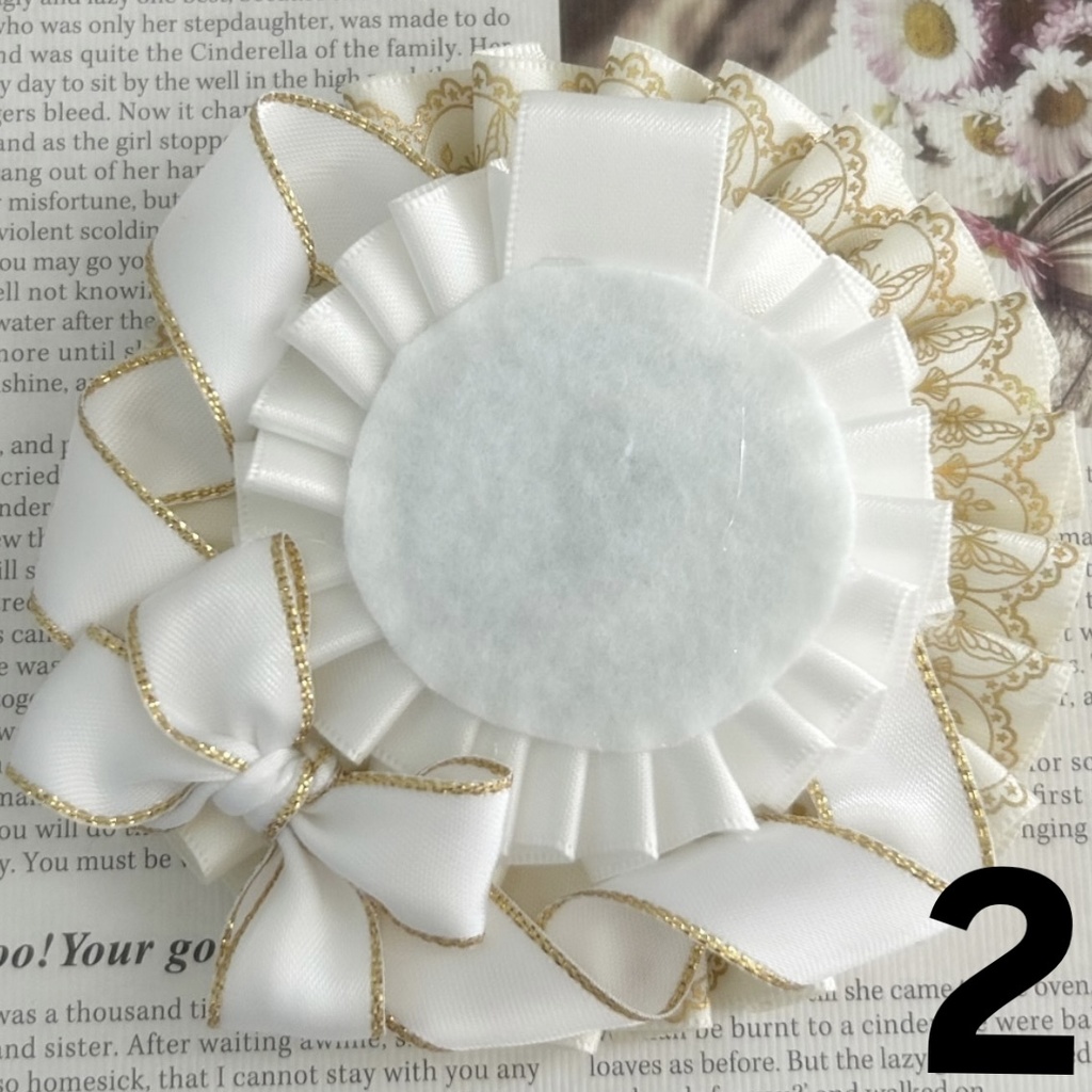 白/レインボー ロゼット