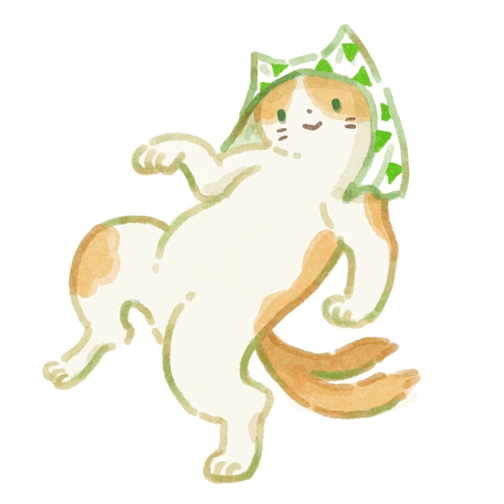 おどる猫又ステッカー