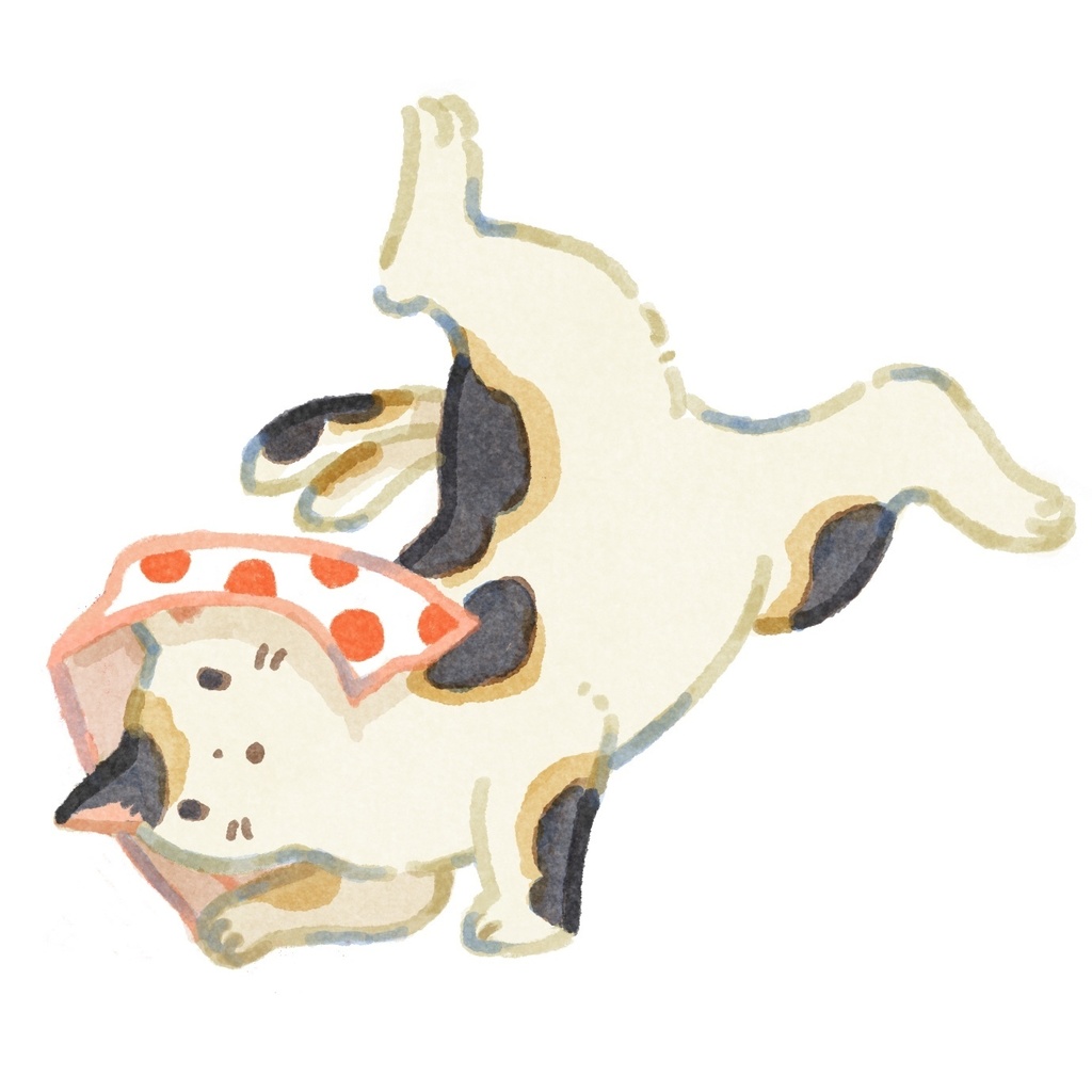 おどる猫又ステッカー