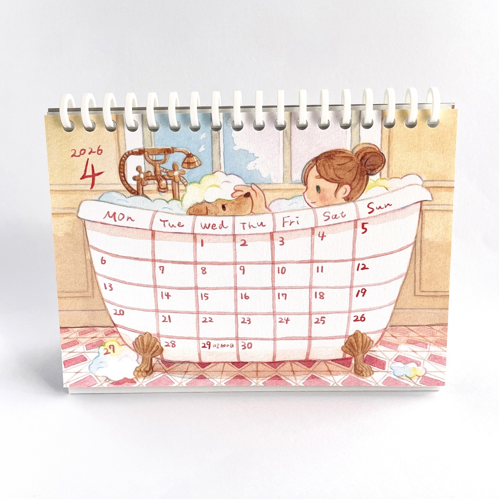 2026 お風呂カレンダー